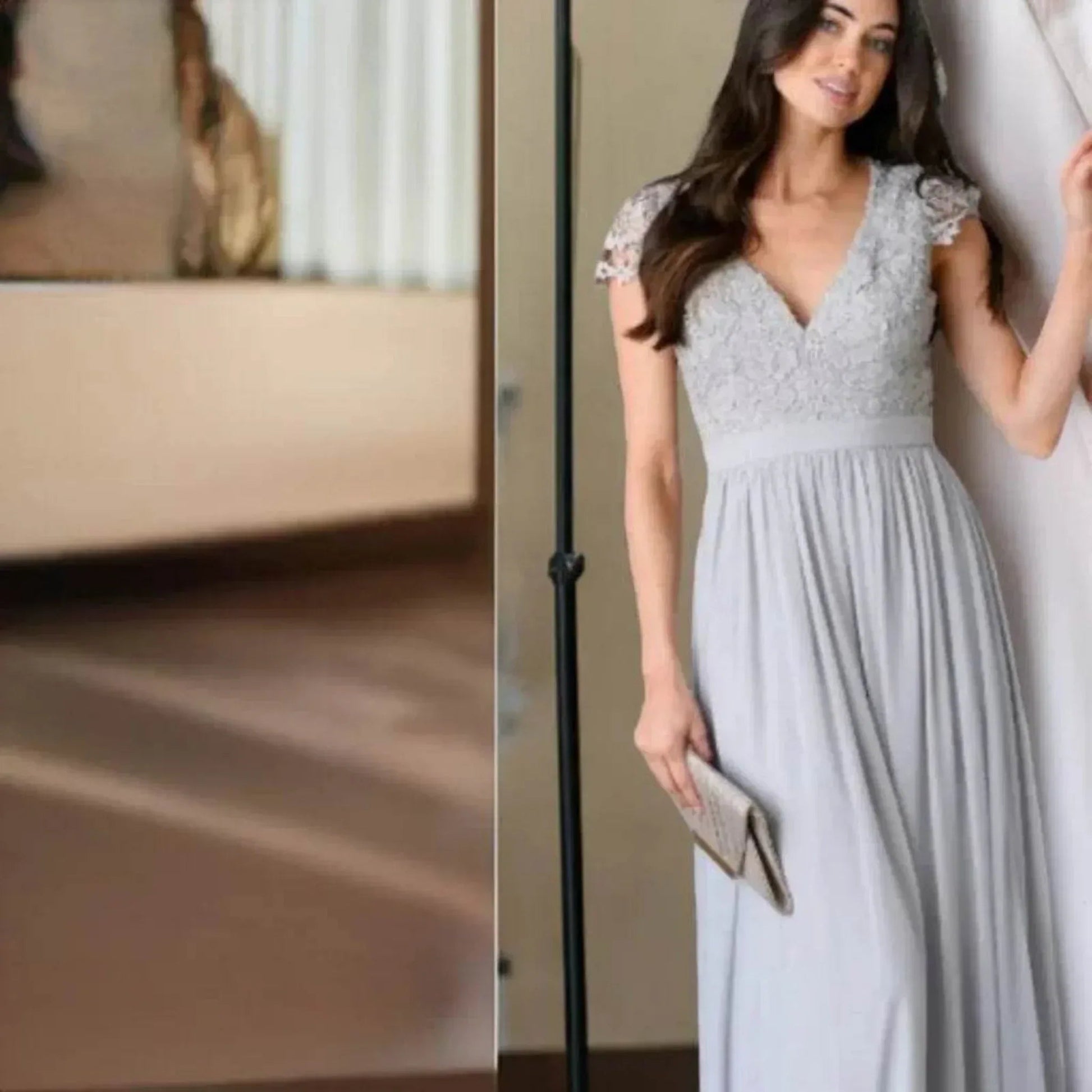 Open-Back Long Dress