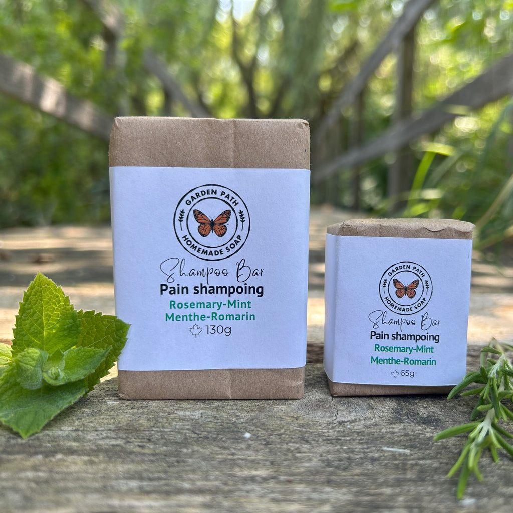 Rosemary Mint Shampoo Bar | 100% Natural Ingredients | Made with Beer