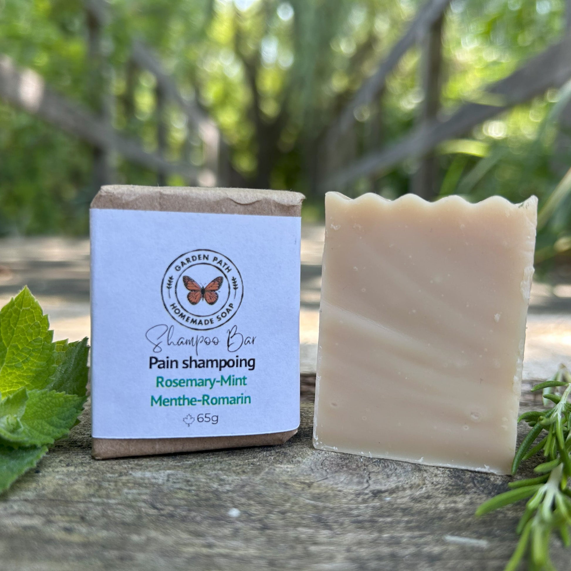 Rosemary Mint Shampoo Bar | 100% Natural Ingredients | Made with Beer
