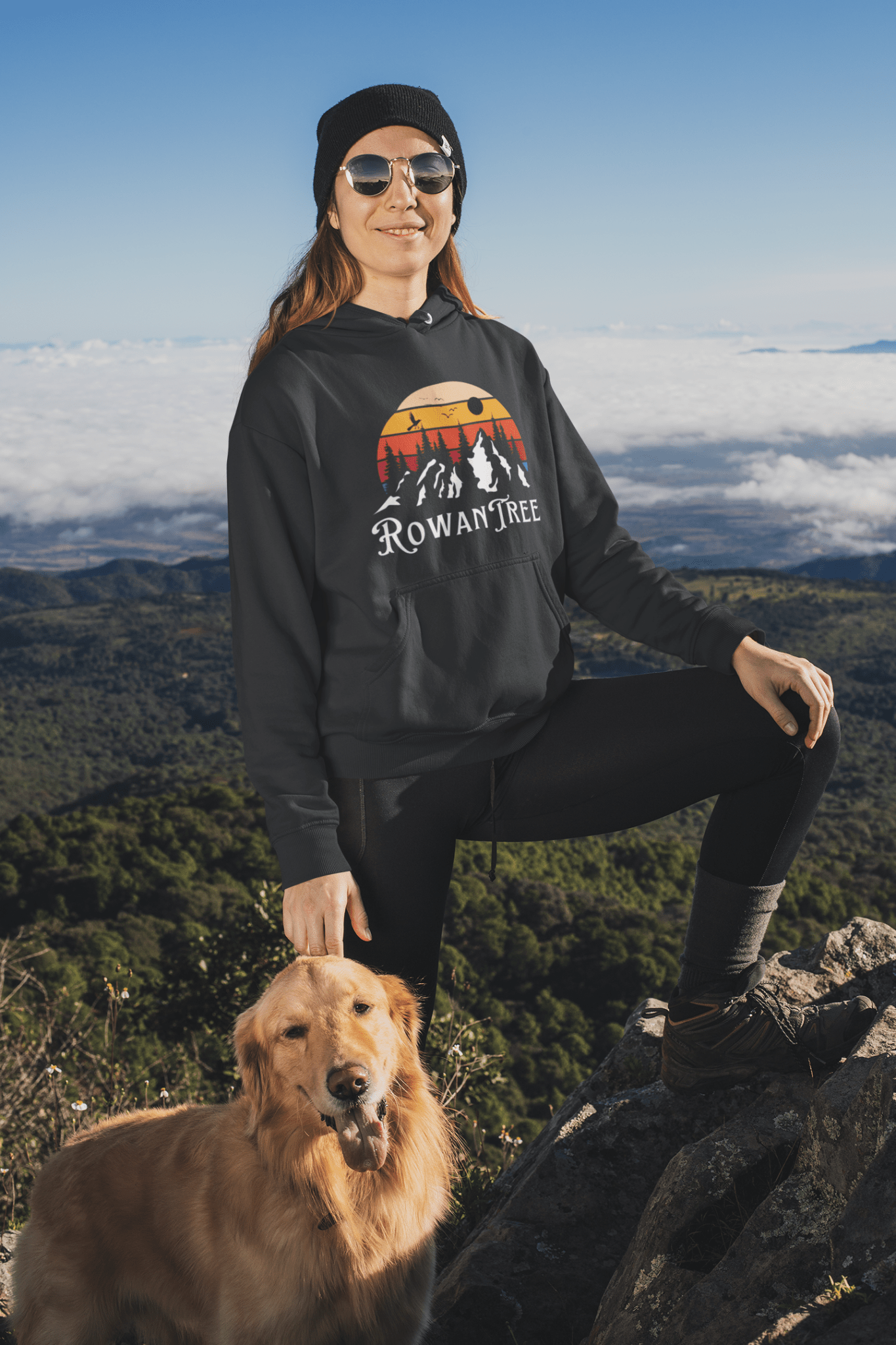 RowanTree Mountains Unisex Hoodie