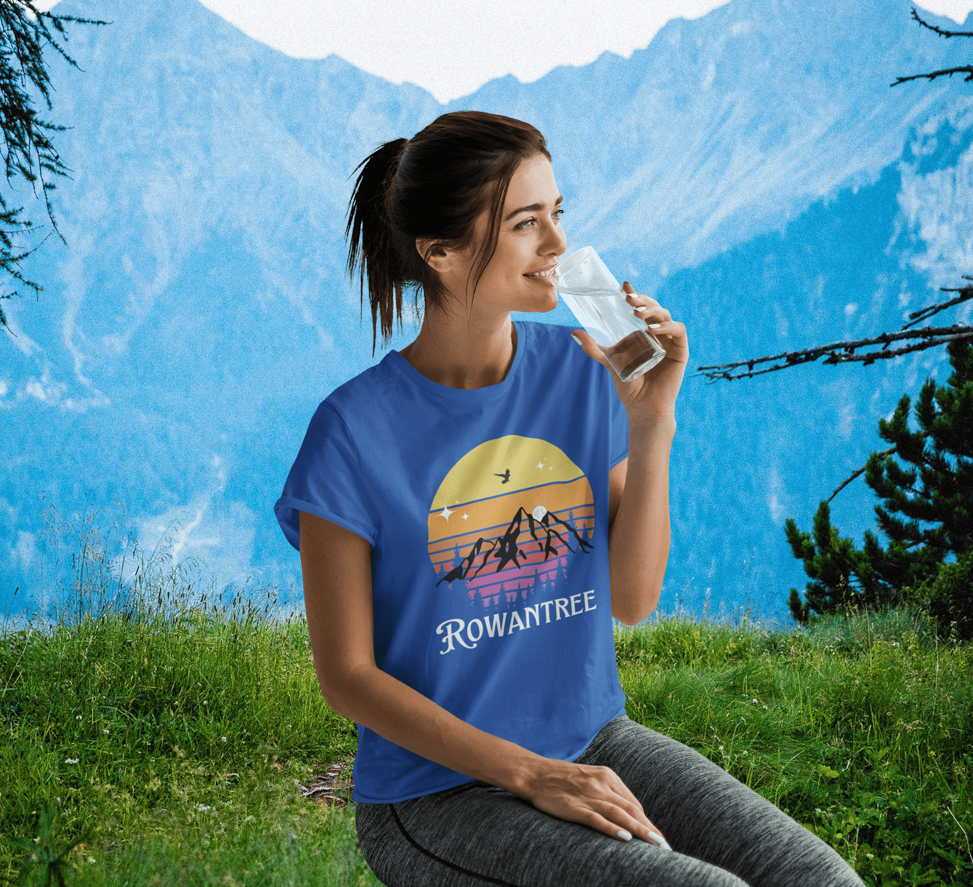 Retro Moonrise Mischief Unisex Tee – Ocean Positive, Printed in Canada