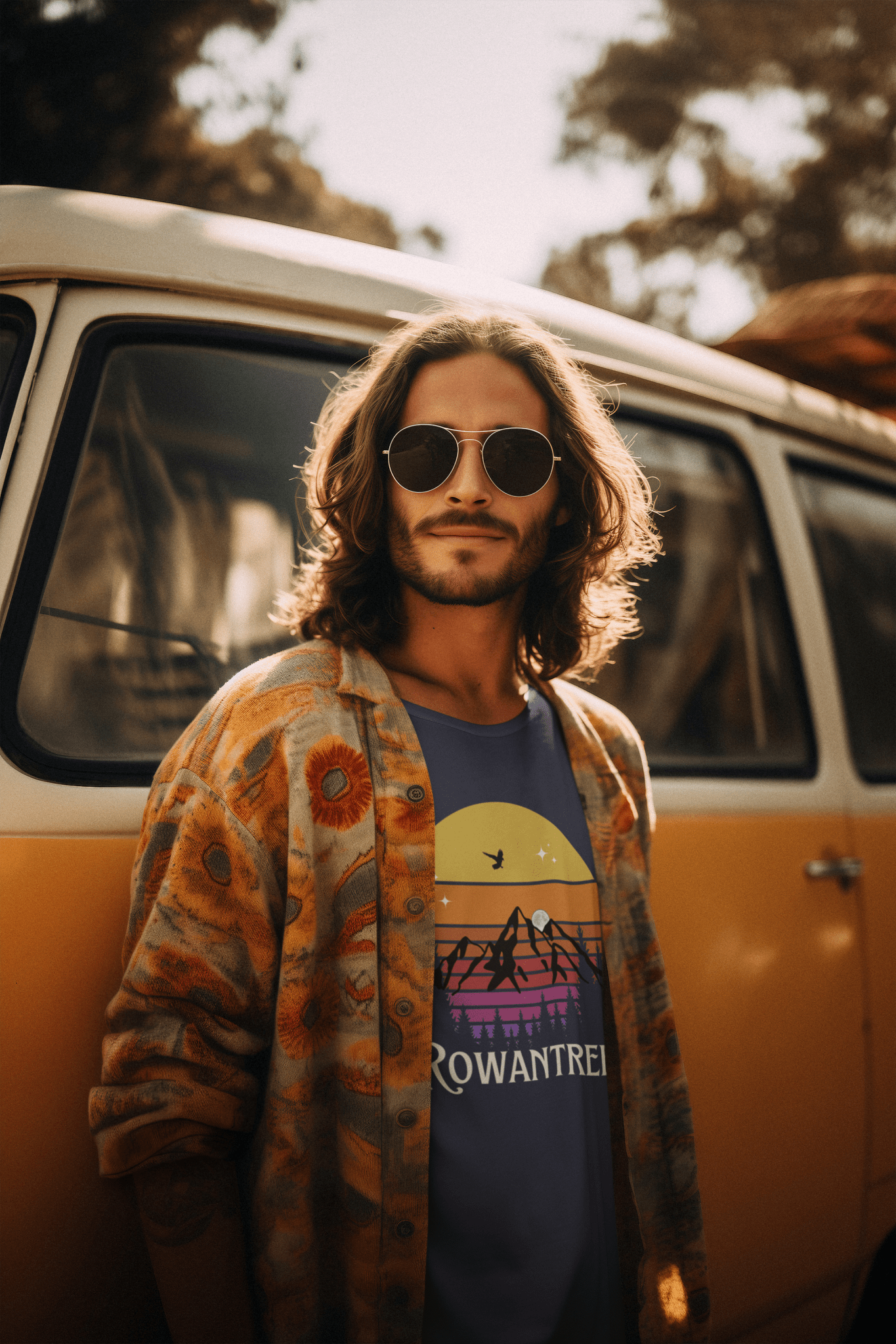 Retro Moonrise Mischief Unisex Tee – Ocean Positive, Printed in Canada