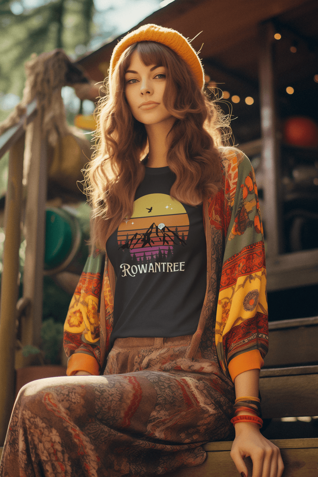 Retro Moonrise Mischief Unisex Tee – Ocean Positive, Printed in Canada