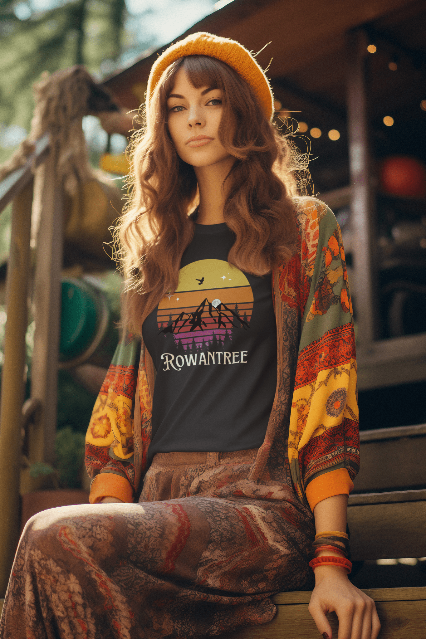 Retro Moonrise Mischief Unisex Tee – Ocean Positive, Printed in Canada