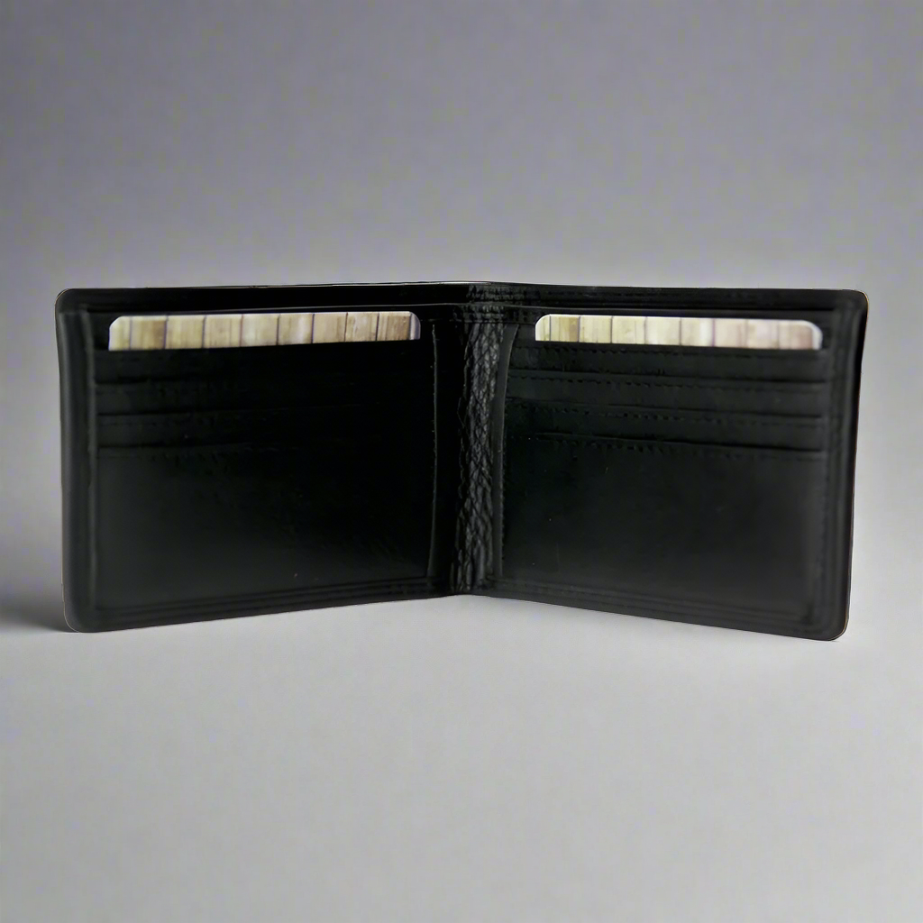 Portefeuille en cuir à deux volets pour homme Rugged Earth