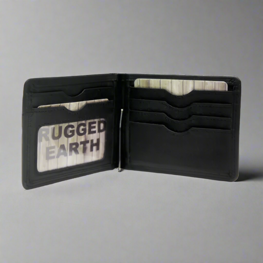 Portefeuille à pince à billets en cuir pour homme Rugged Earth