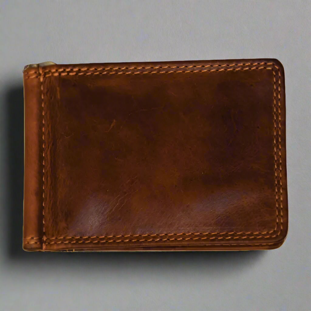 Portefeuille à pince à billets en cuir pour homme Rugged Earth