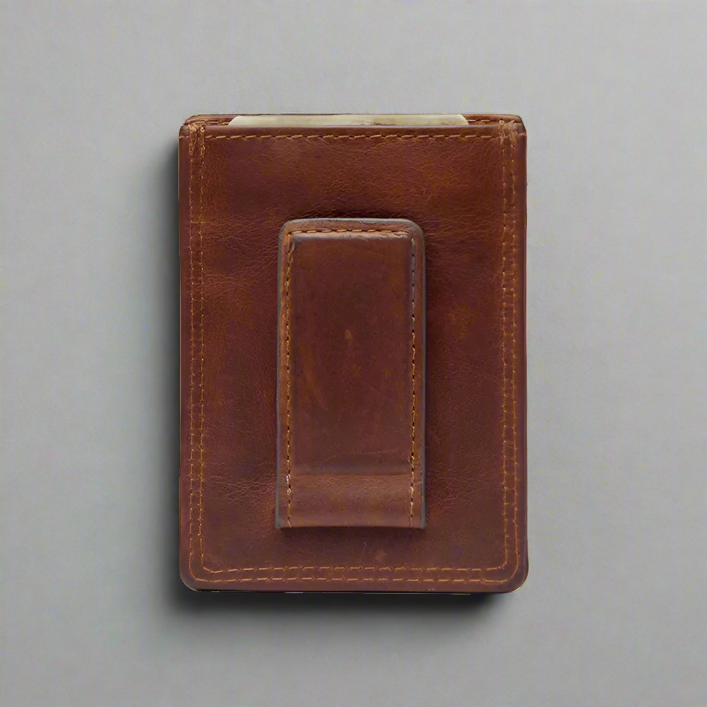 Portefeuille à pince à billets en cuir pour homme Rugged Earth