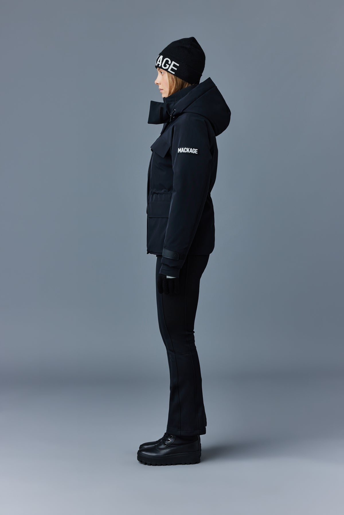 Veste de ski en duvet moyen ICLYN-R avec capuche amovible