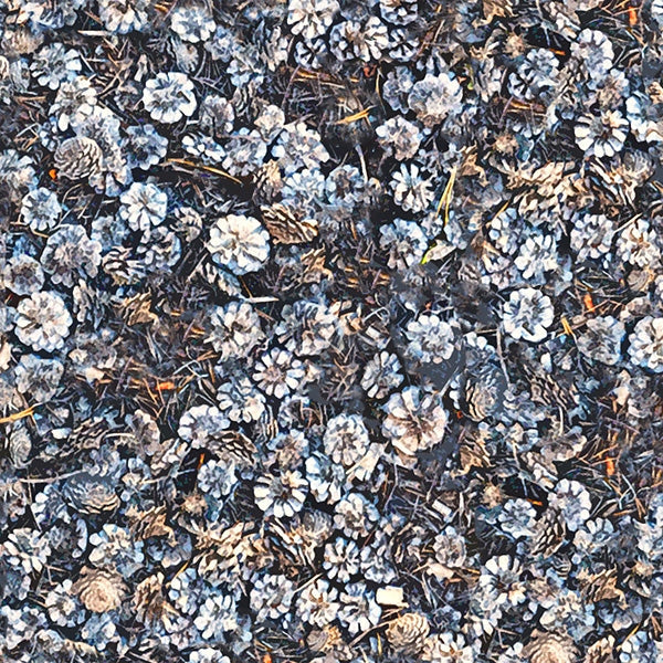 Woodland Whispers S4842-7 - Fleurs bleu poussiéreux