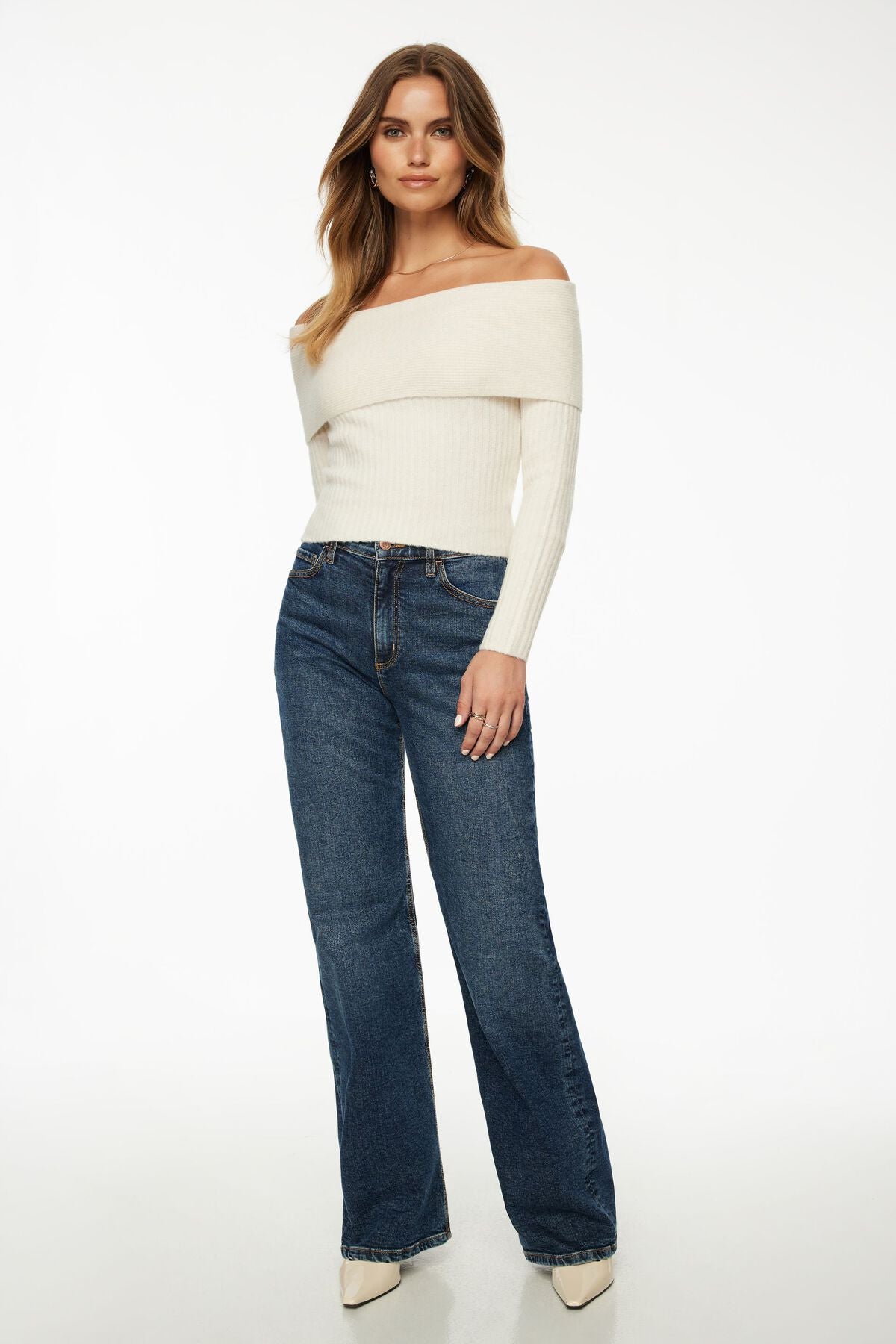 Pull à épaules dénudées Laura Heavenlyarn™