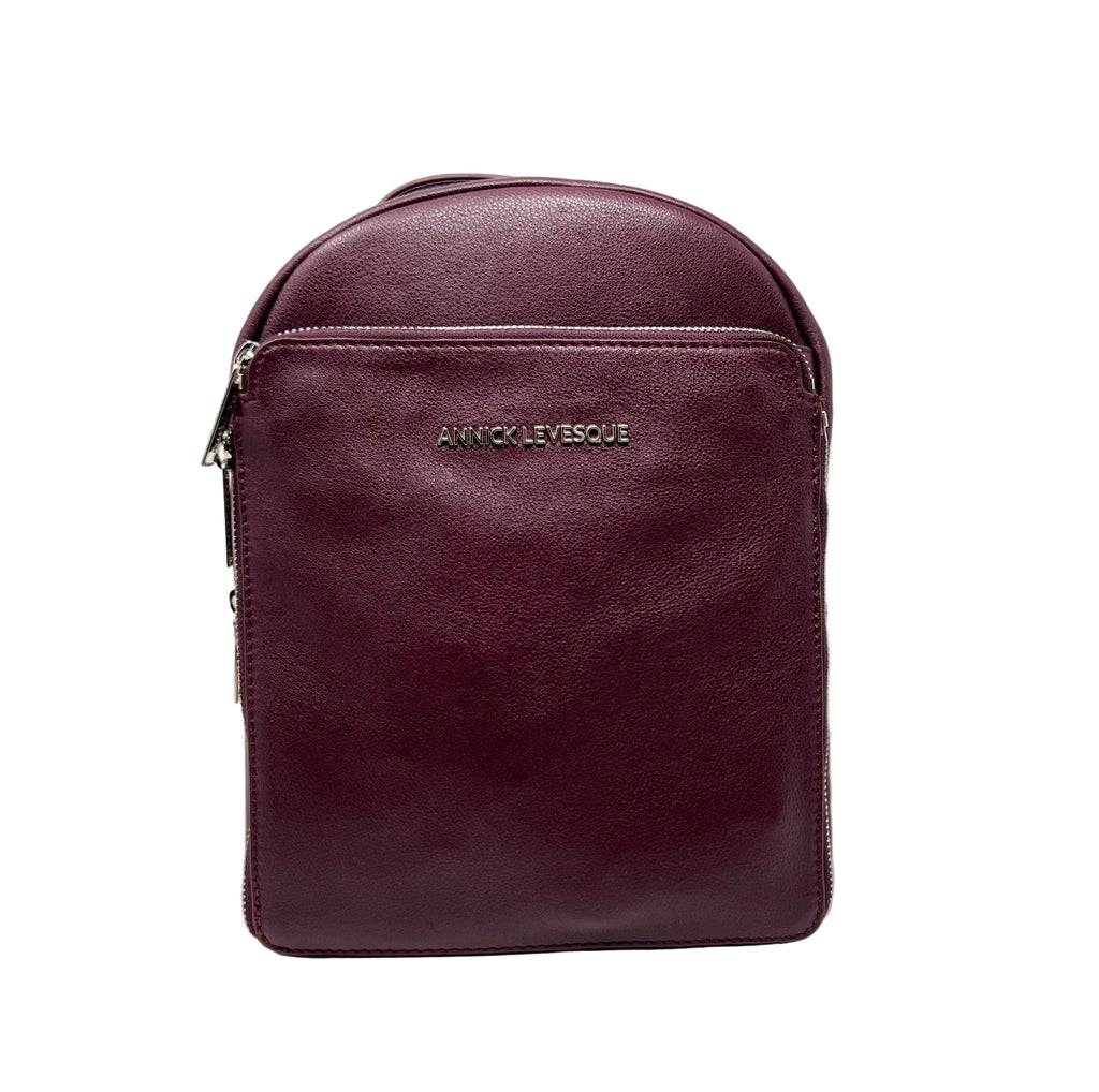 Purple Leather Backpack, Alice