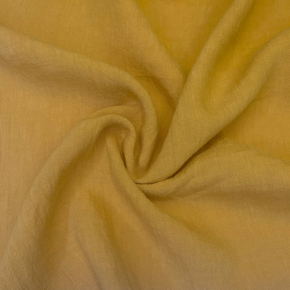 Sahara Linen - Dark Mustard, 1/4 yard
