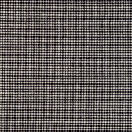 Sevenberry Crawford Gingham 1/16" - Black, 1/4 yard