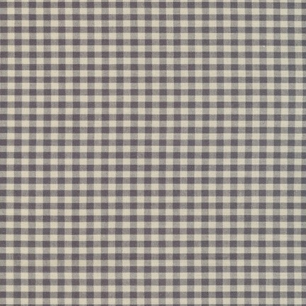 Sevenberry Crawford Gingham 1/8" - Grey, 1/4 yard