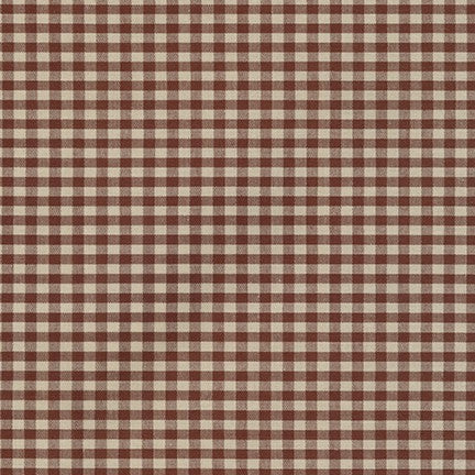 Sevenberry Crawford Gingham 1/8" - Brown, 1/4 yard