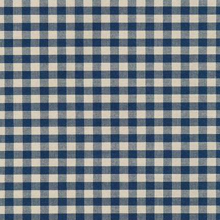 Sevenberry Crawford Gingham 1/4" - Navy, 1/4 yard