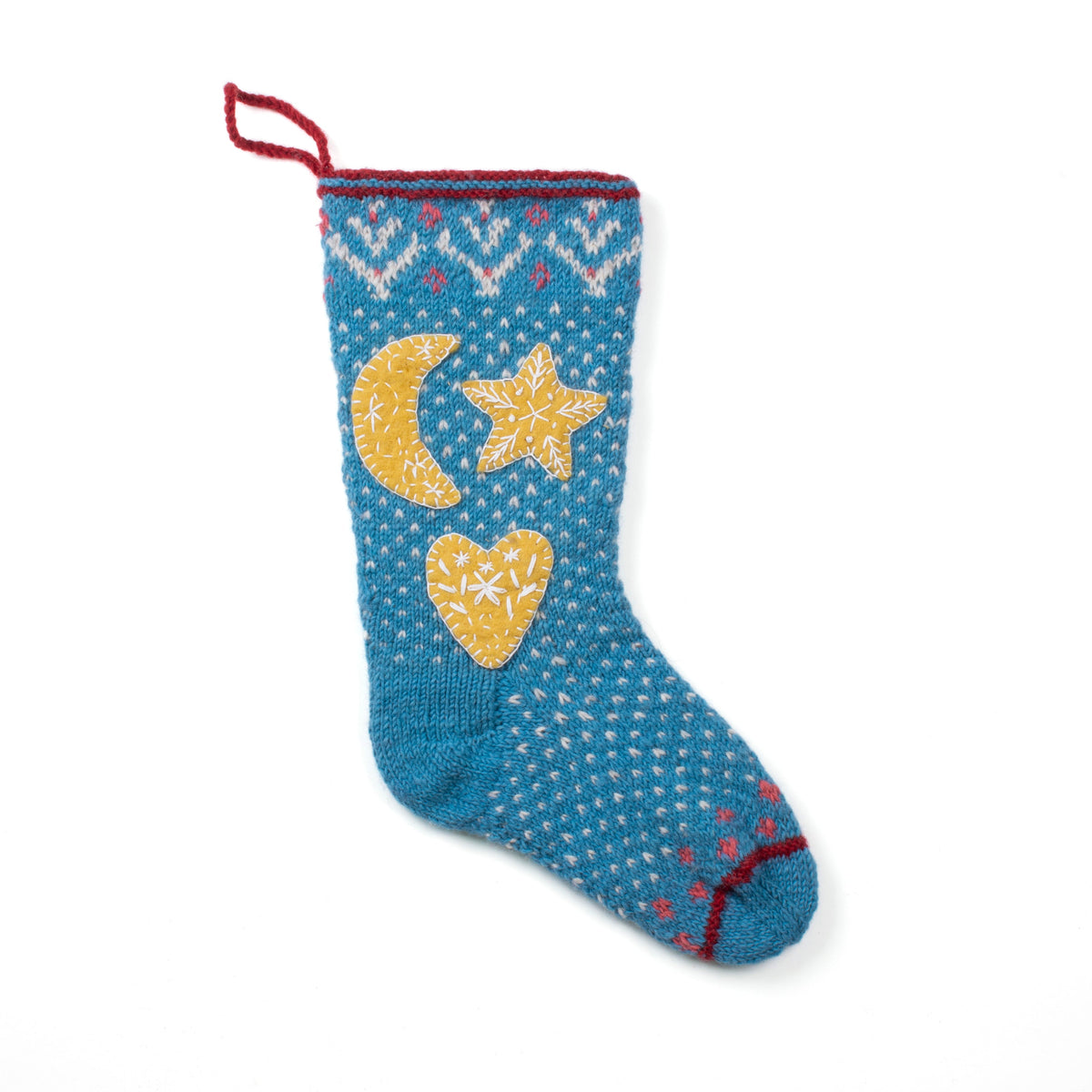 Starlight Knit Christmas Stocking