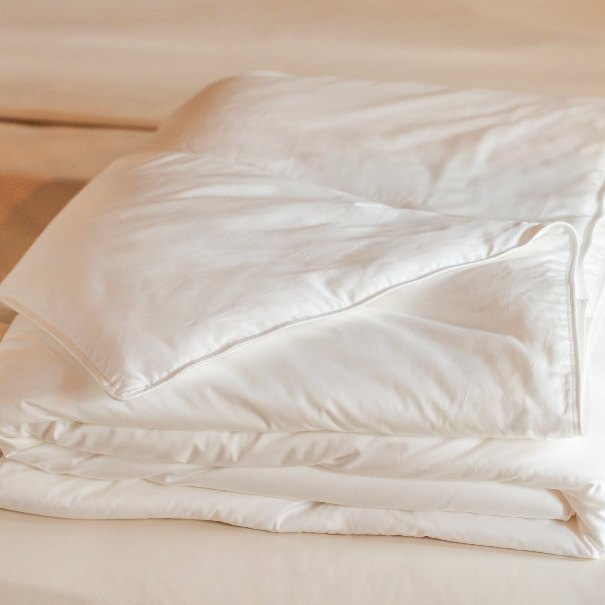 Garniture de couette en soie de mûrier avec enveloppe en coton luxueux