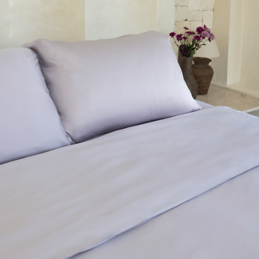Ensemble de housse de couette en sergé de bambou biologique