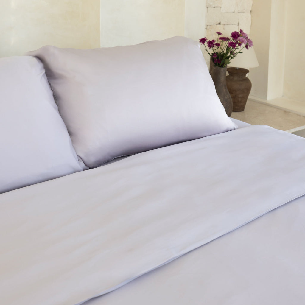 Ensemble de draps en satin de bambou biologique