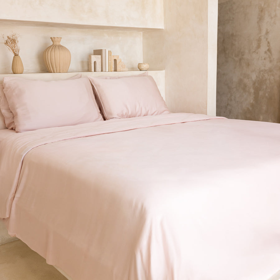 Ensemble de housse de couette en sergé de bambou biologique
