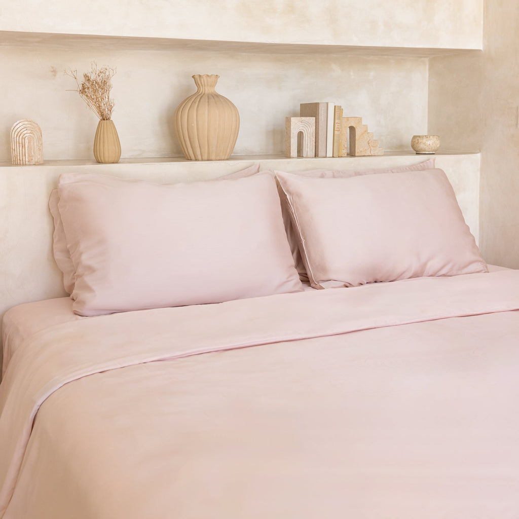 Ensemble de housse de couette en sergé de bambou biologique
