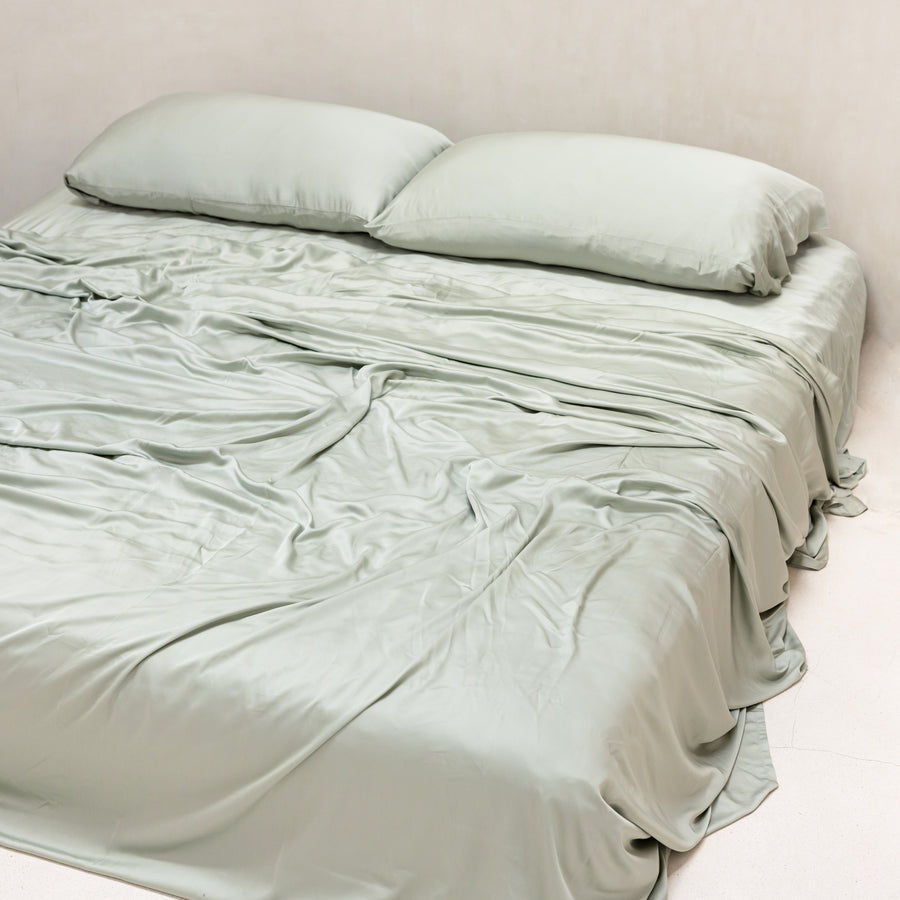 Ensemble de housse de couette en sergé de bambou biologique