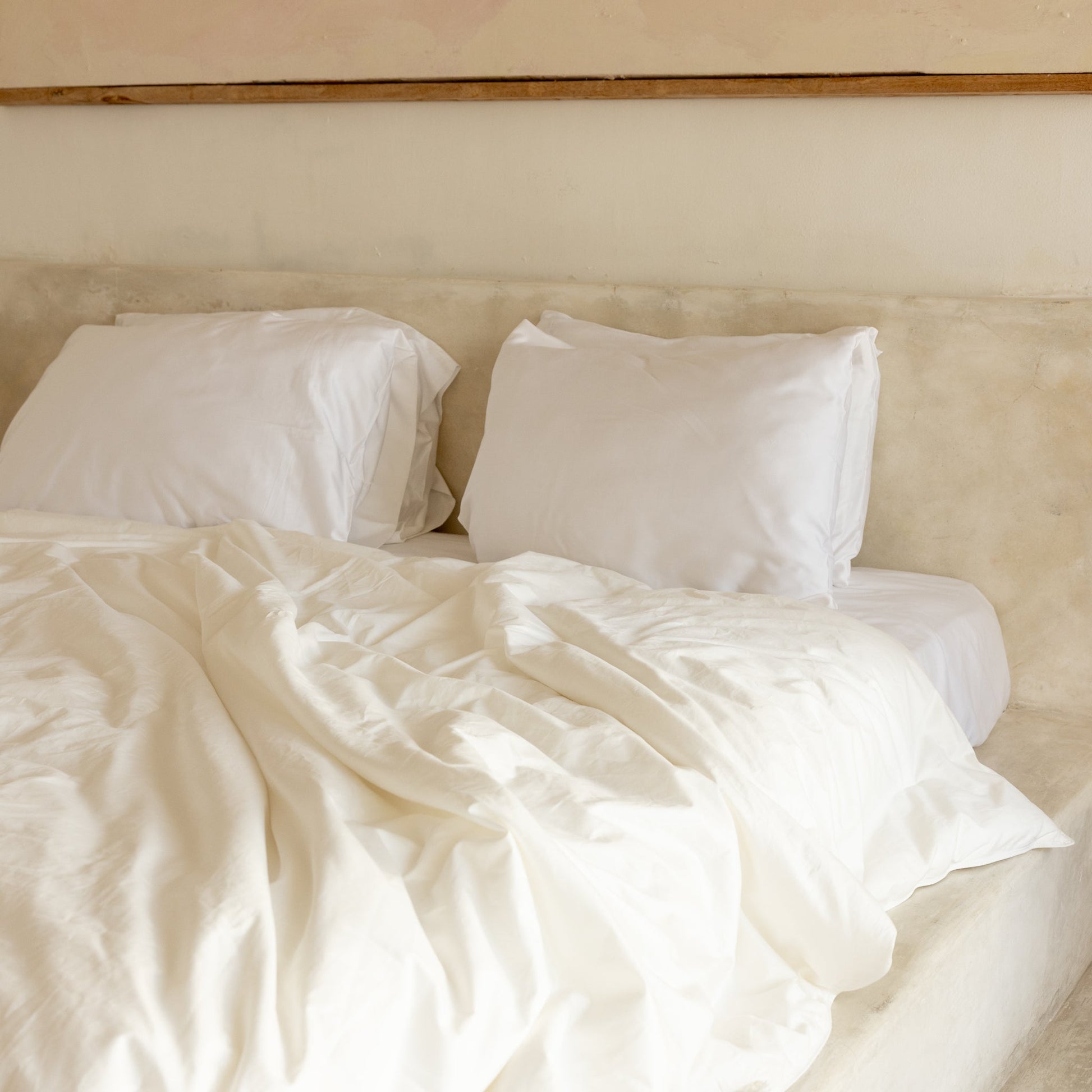 Garniture de couette en soie de mûrier avec enveloppe en coton biologique