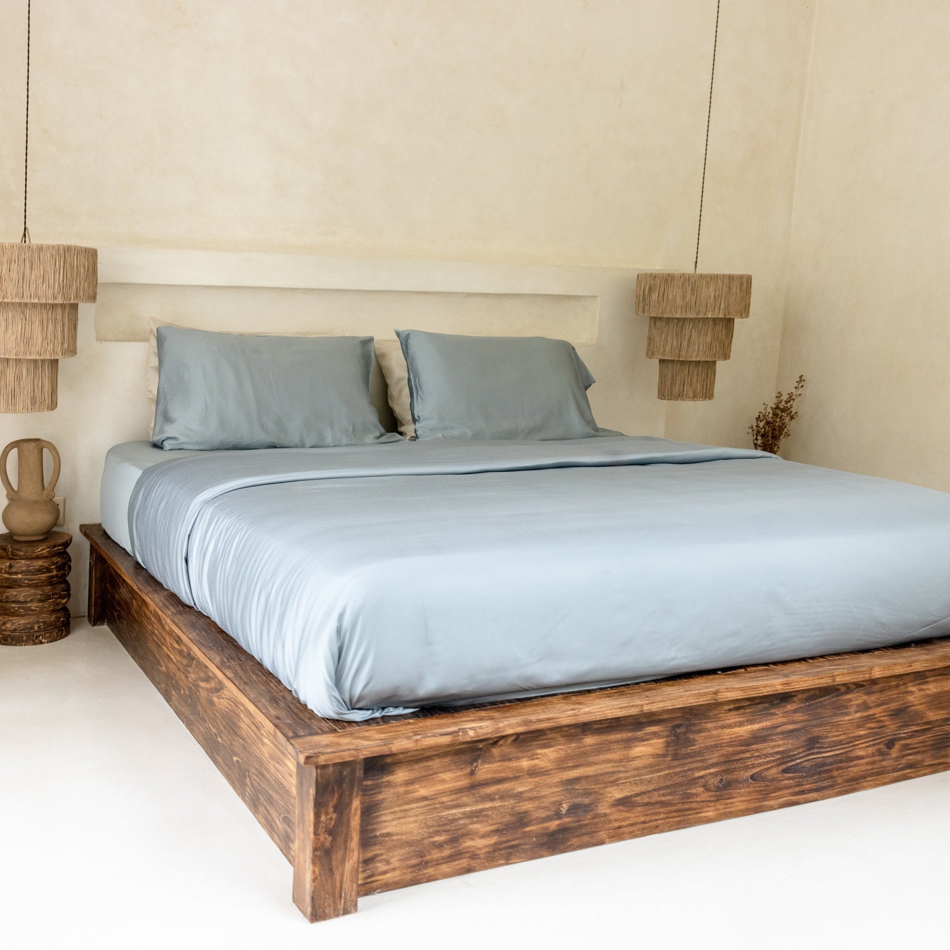 Organic Bamboo Sateen Duvet Cover Set