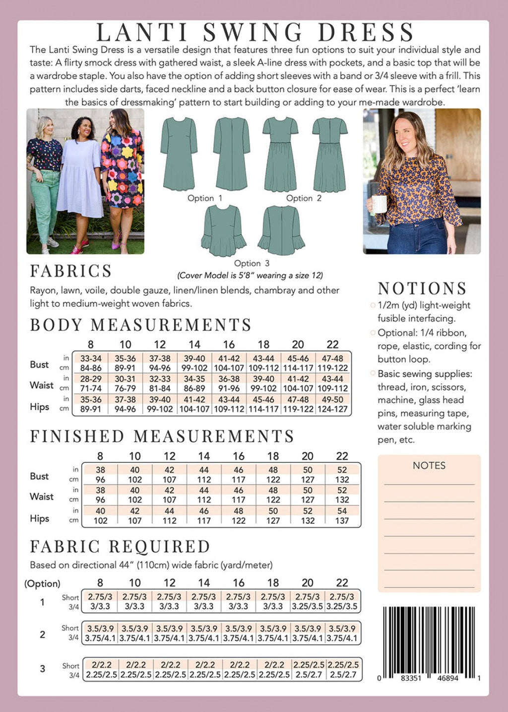 Lanti Swing Dress from Sew To Grow