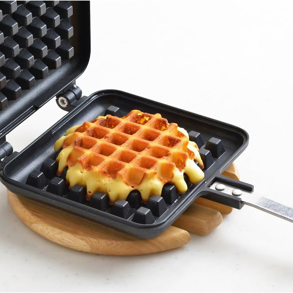 Yoshikawa Hot Waffle Maker – Japanese Stovetop Waffle Iron (Gas Stove Only)