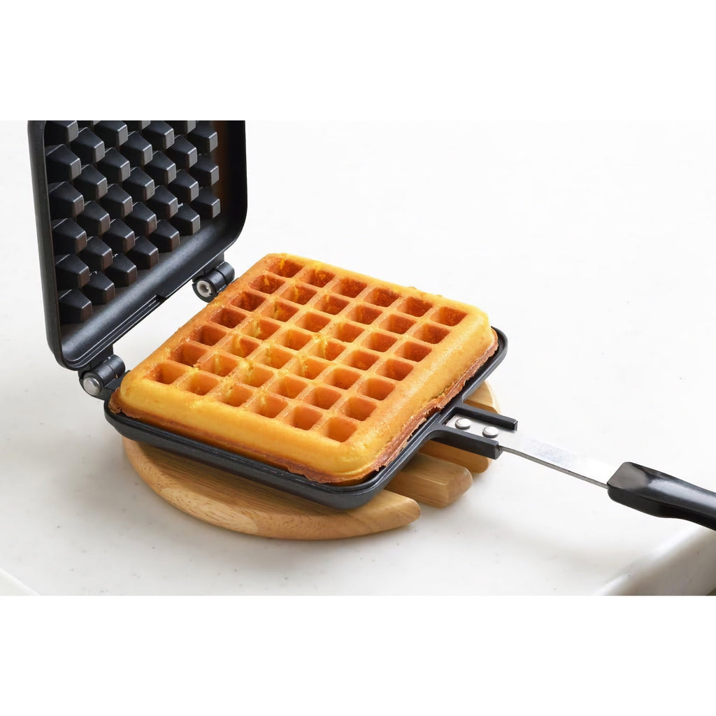 Yoshikawa Hot Waffle Maker – Japanese Stovetop Waffle Iron (Gas Stove Only)