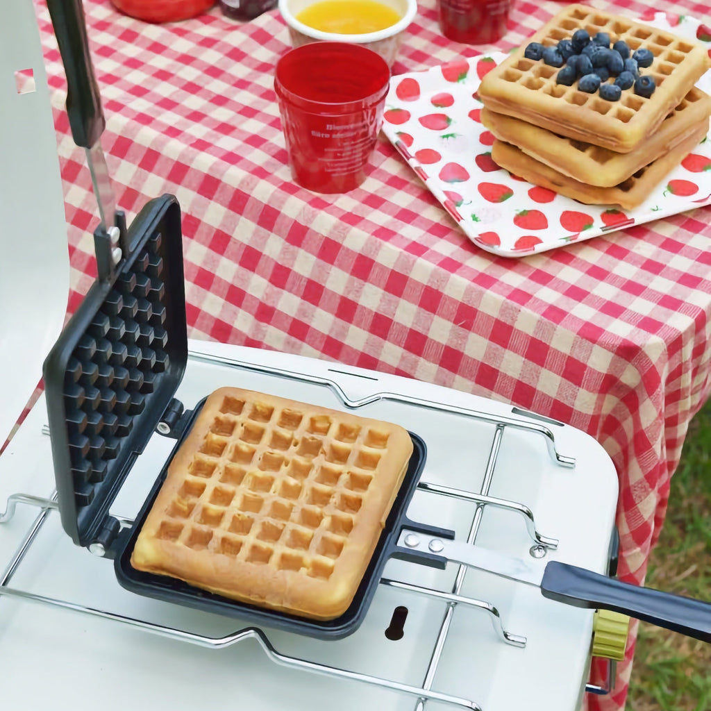 Yoshikawa Hot Waffle Maker – Japanese Stovetop Waffle Iron (Gas Stove Only)