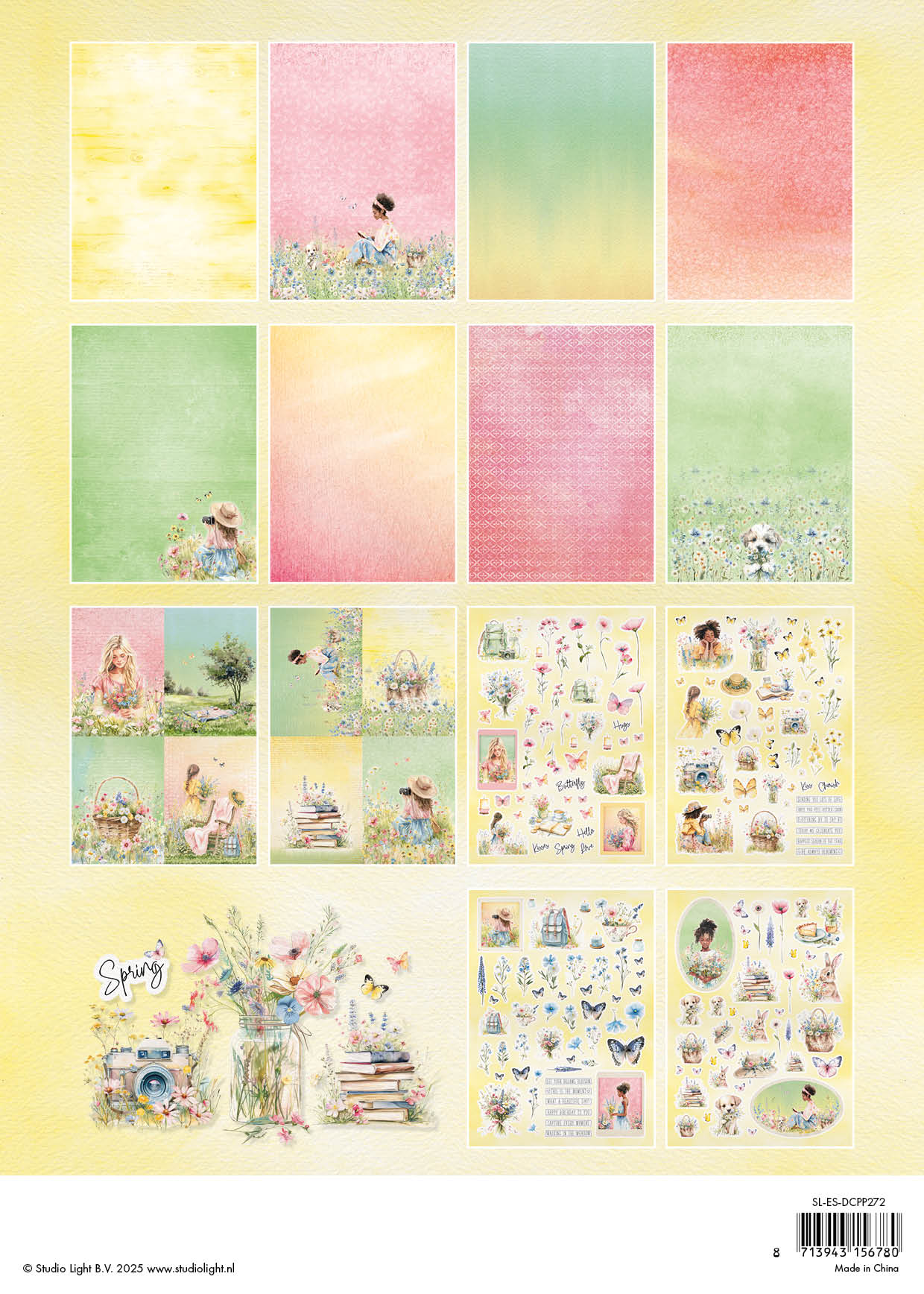 SL Die-Cut Designer Paper Pad Blooming Spring Essentials 28 SH