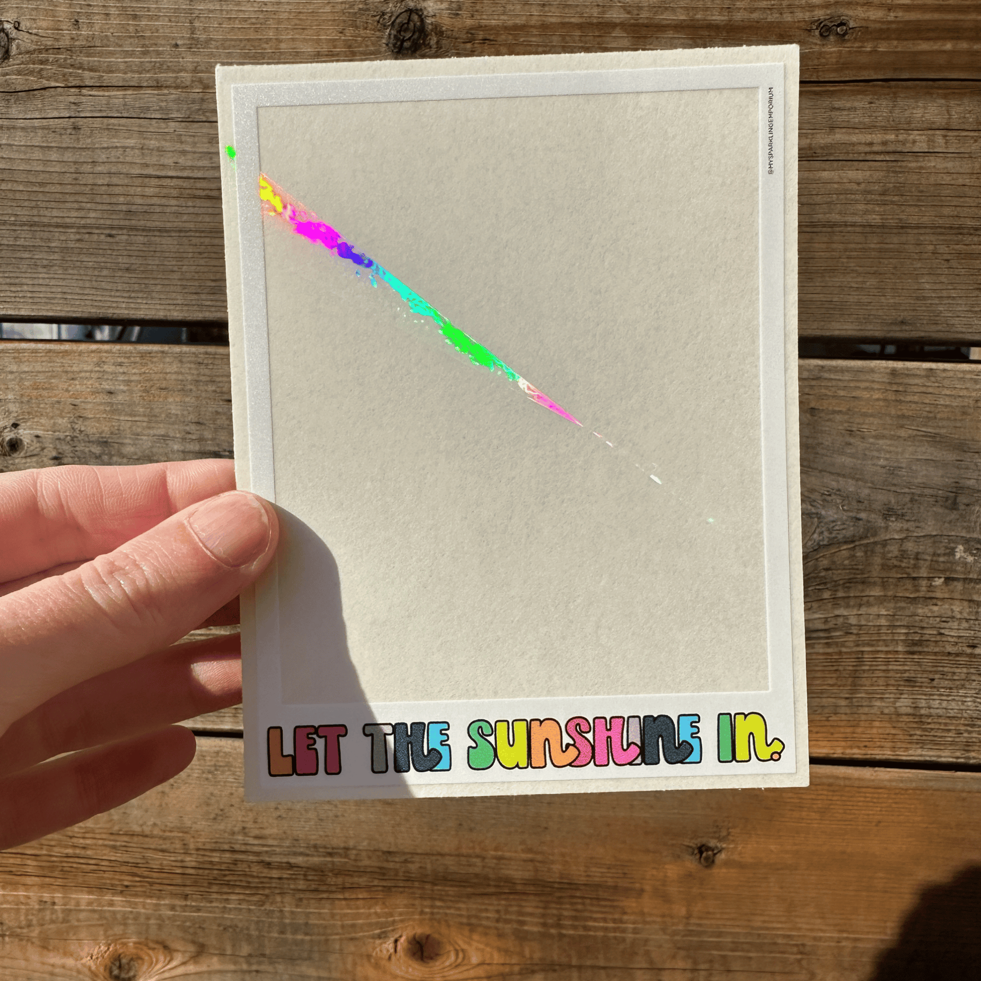 Snapshot Suncatcher Sticker