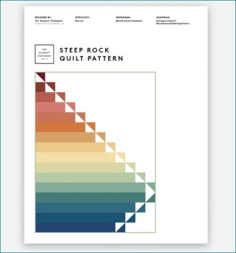 Kit de courtepointe Steep Rock