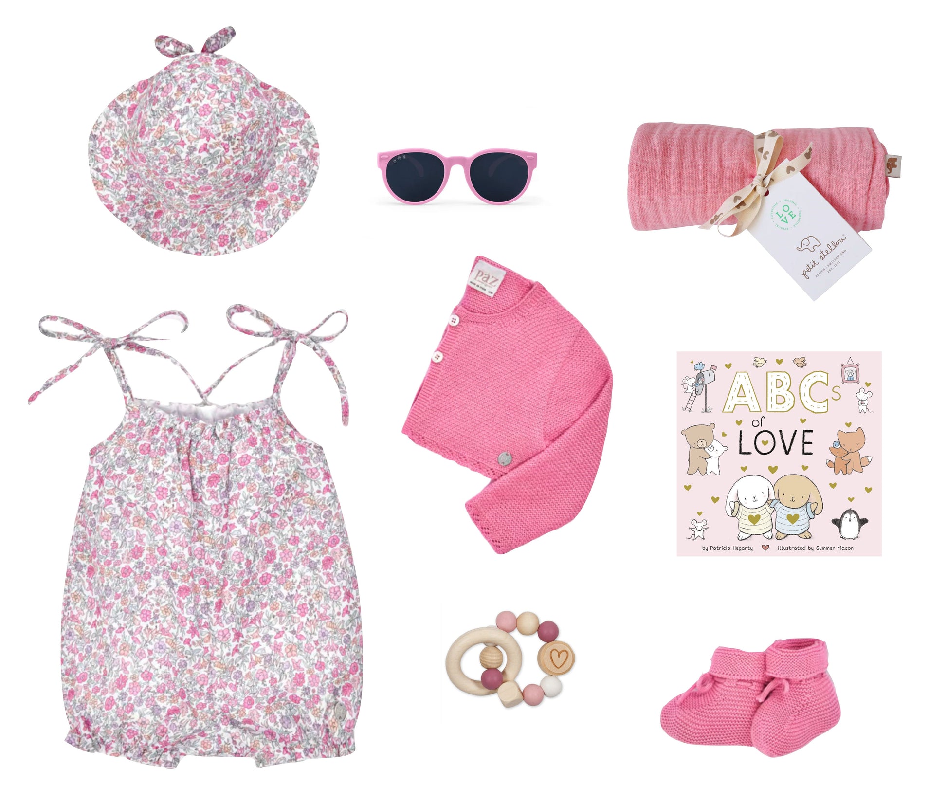 Summertime Baby Girl Gift Basket