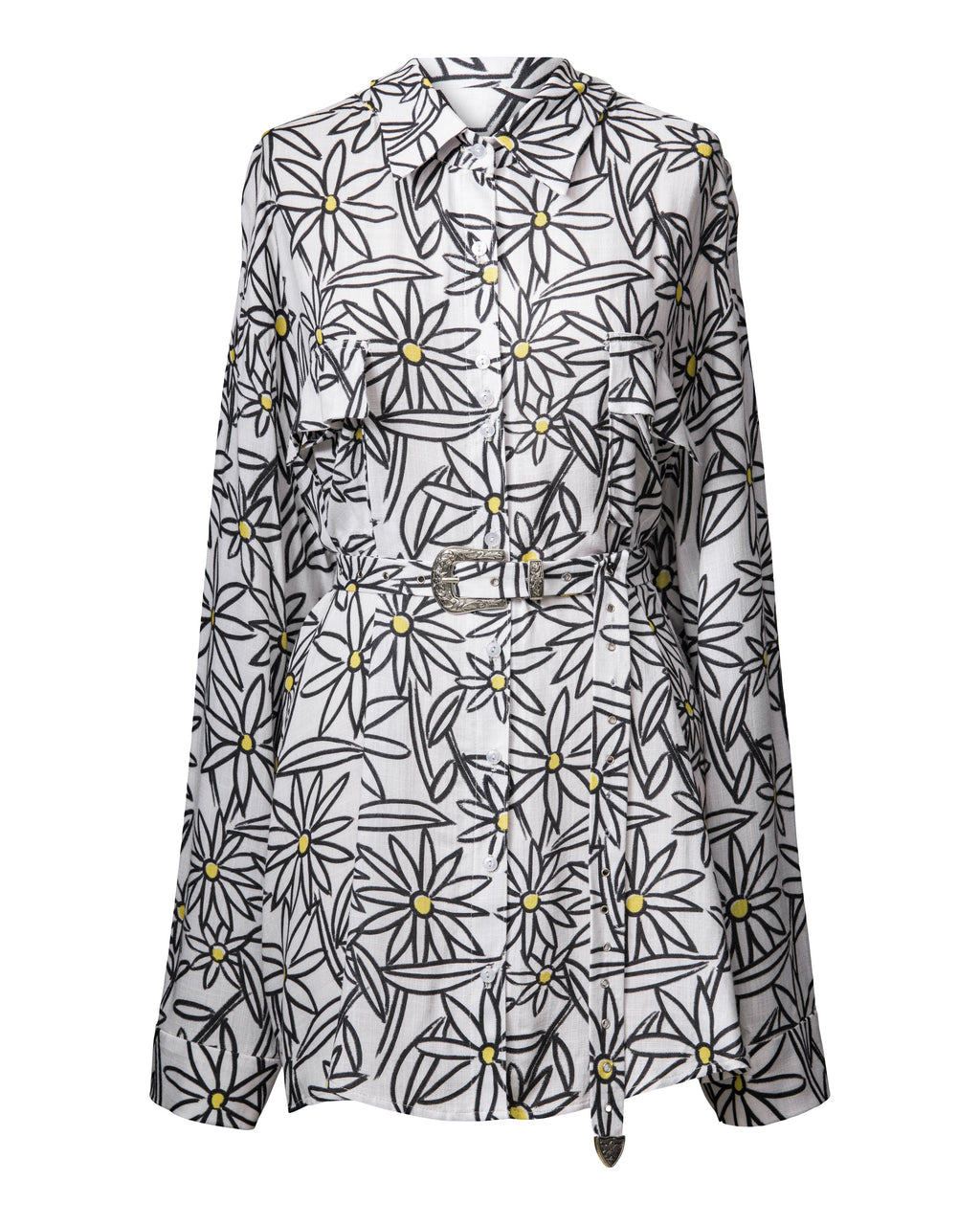 Belted Boyfriend Blouse