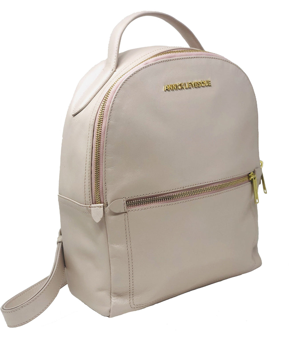 Blush Leather Backpack - Eve