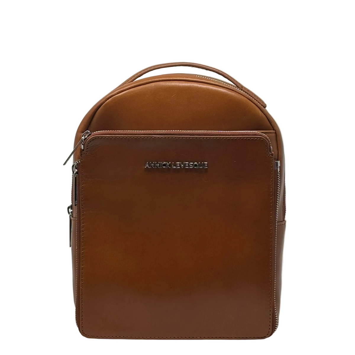 Alice Genuine Leather Backpack, Cognac