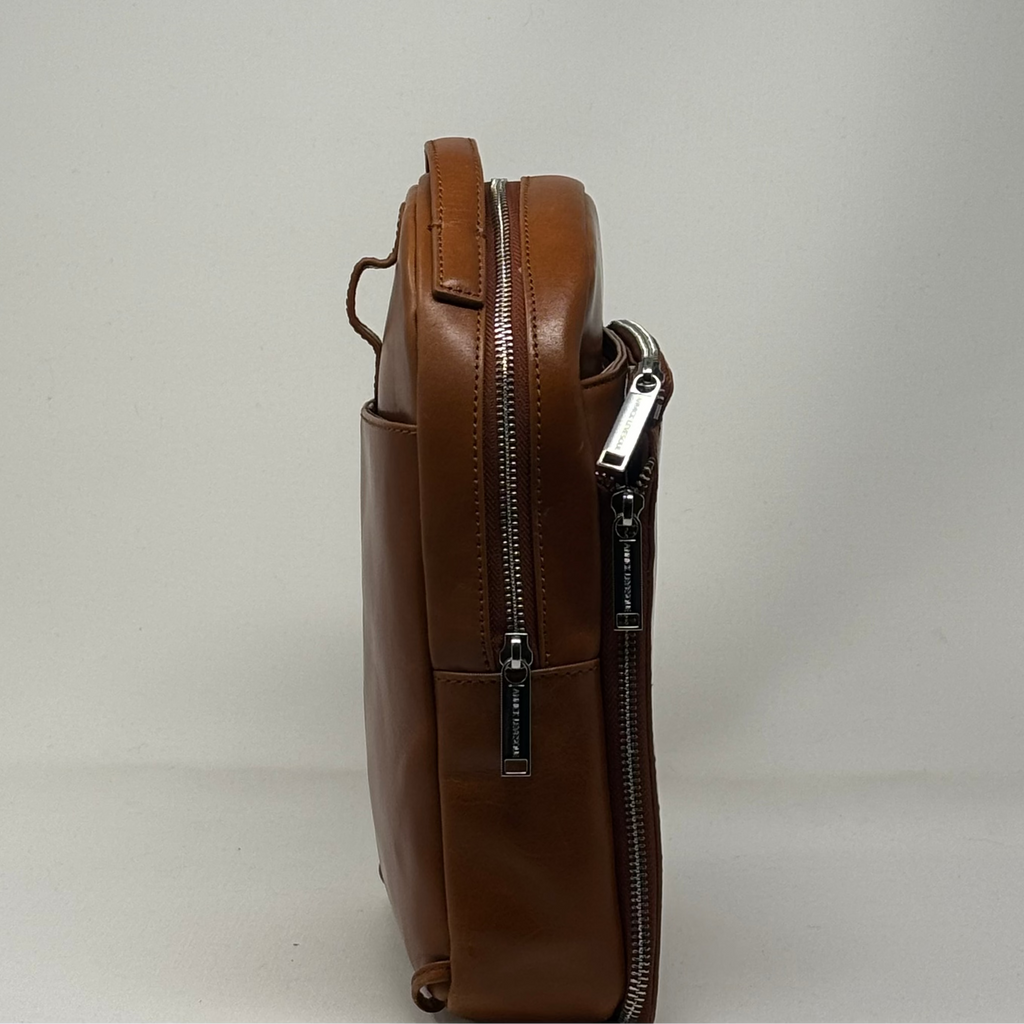 Alice Genuine Leather Backpack, Cognac