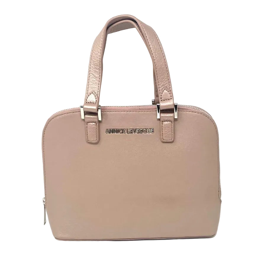Platinum Pink Leather Handbag | Justine