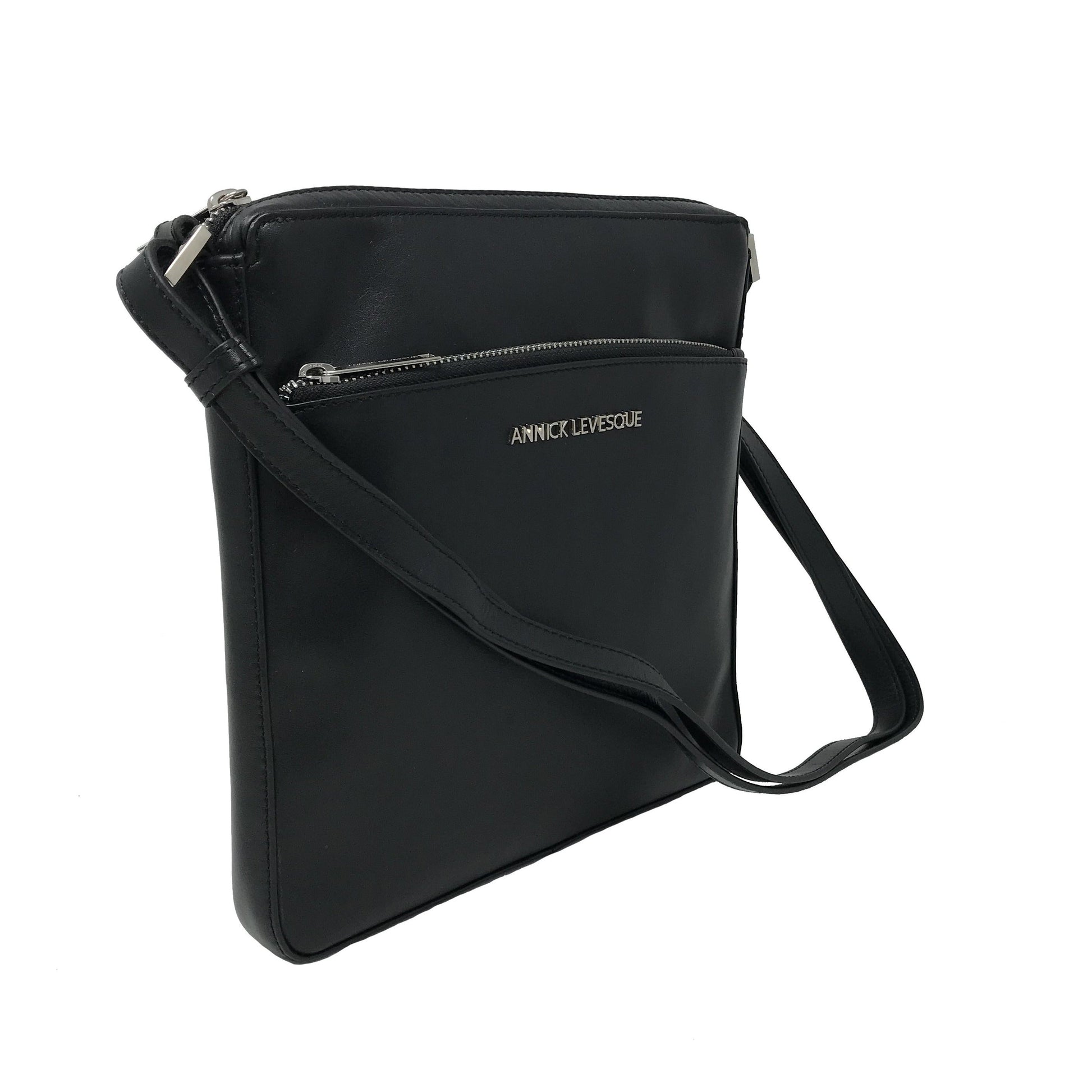Black Leather Shoulder Bag | Gisèle