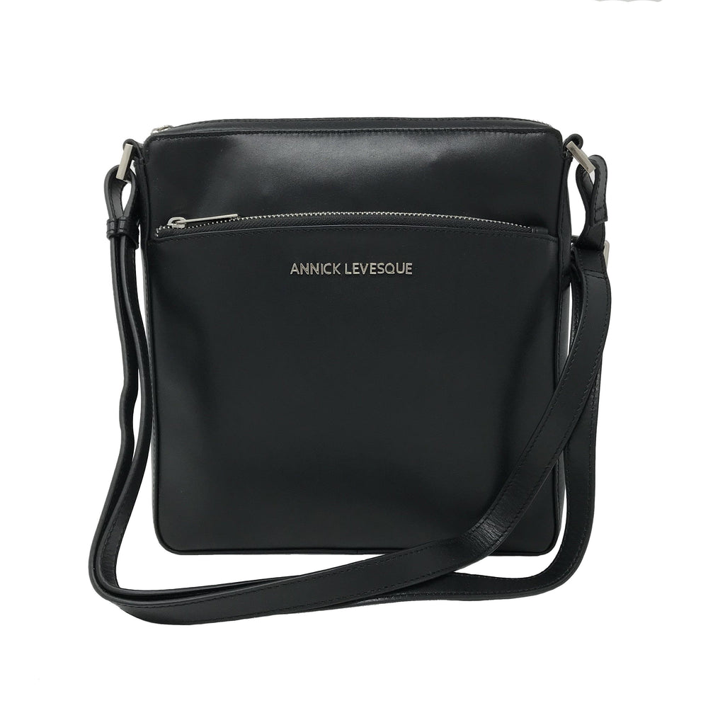 Black Leather Shoulder Bag | Gisèle