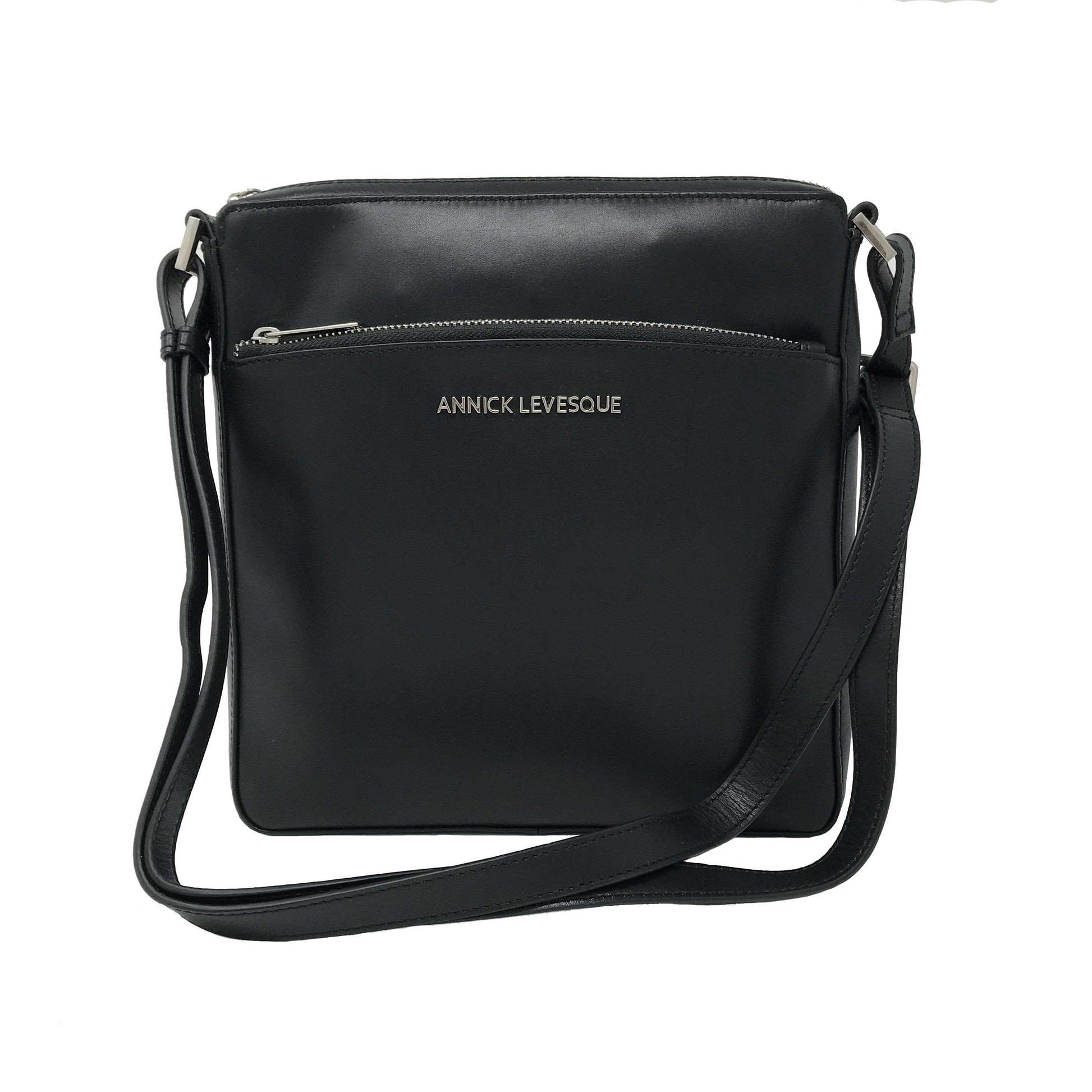 Black Leather Shoulder Bag | Gisèle