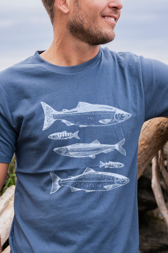 SALMON- Unisex Organic Cotton Tee
