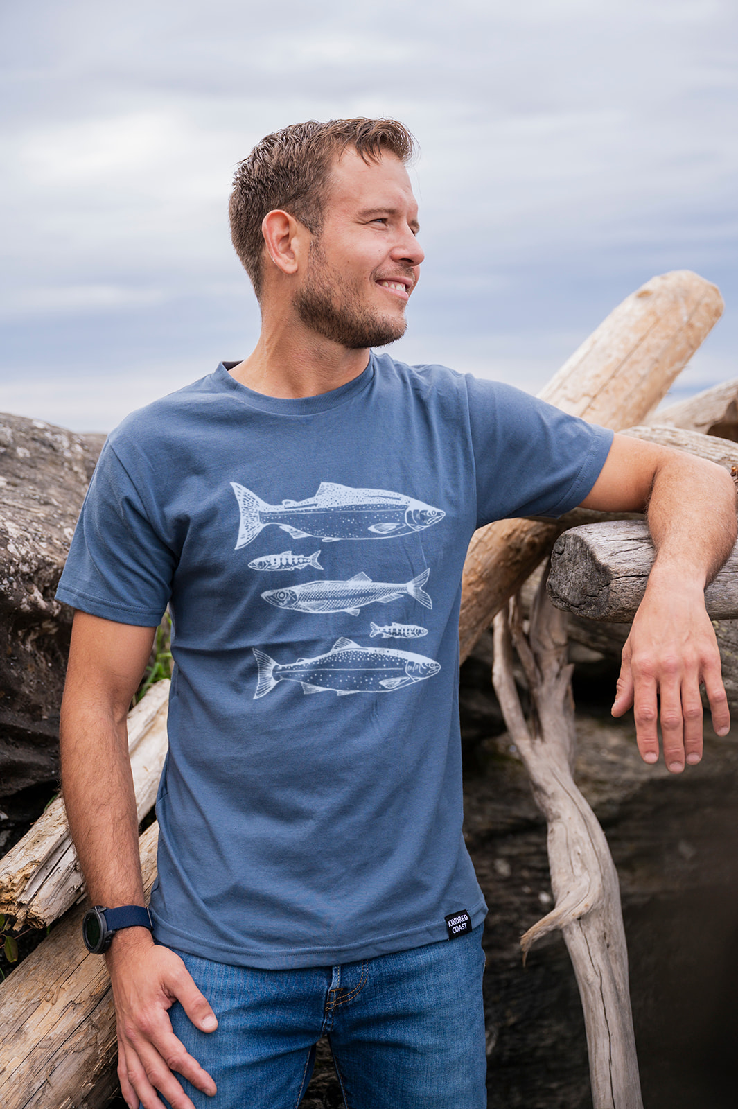 SALMON- Unisex Organic Cotton Tee