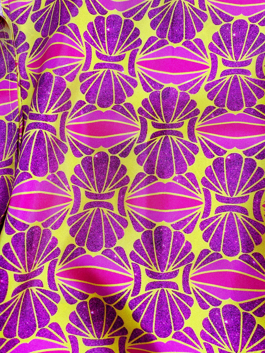 seashell samba amethyst silk caftan