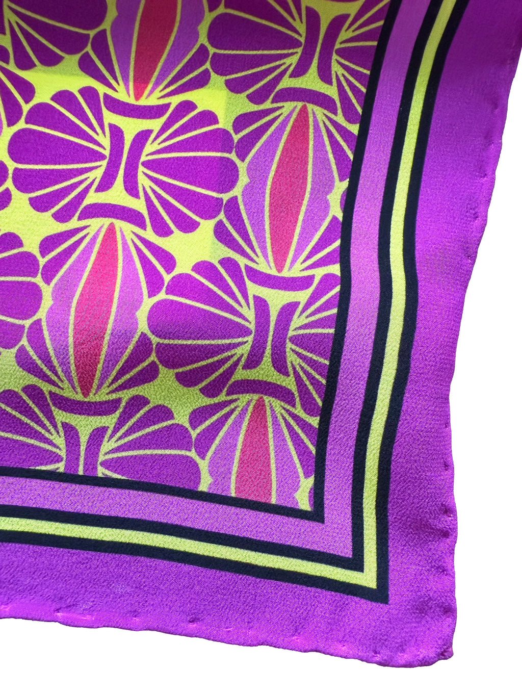 seashell samba amethyst silk scarf